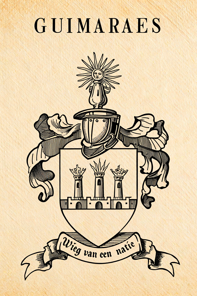 Familiewapen van de achternaam GUIMARAES (vergrendeld)