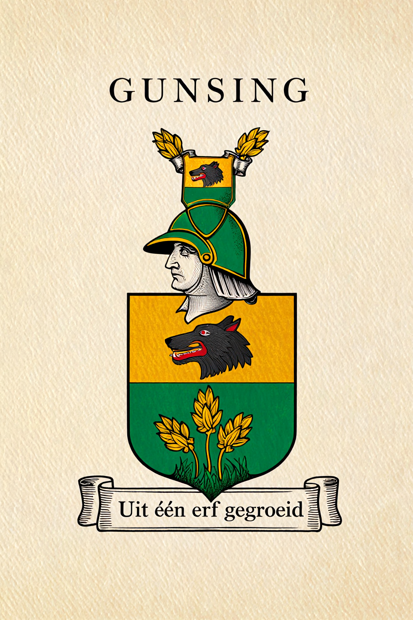Familiewapen van de achternaam GUNSING