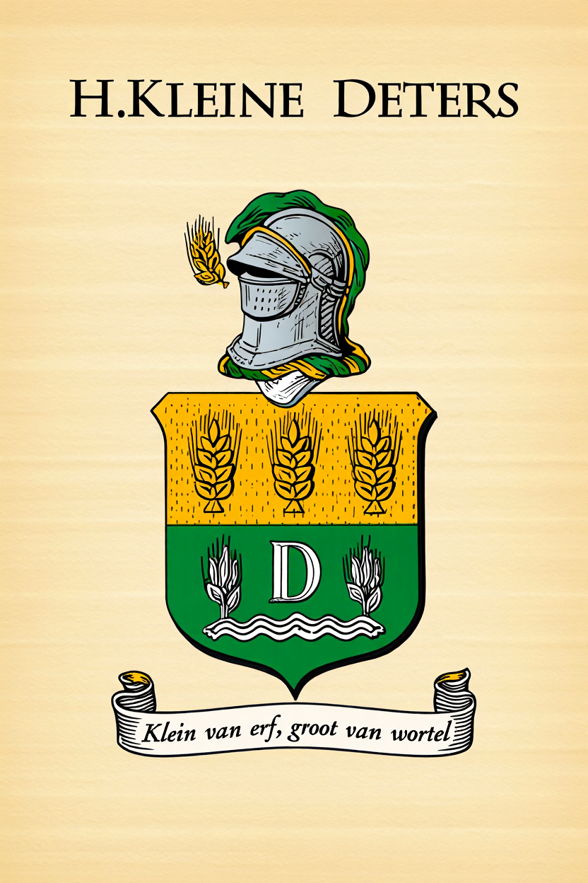 Familiewapen van de achternaam H.KLEINE DETERS (vergrendeld)