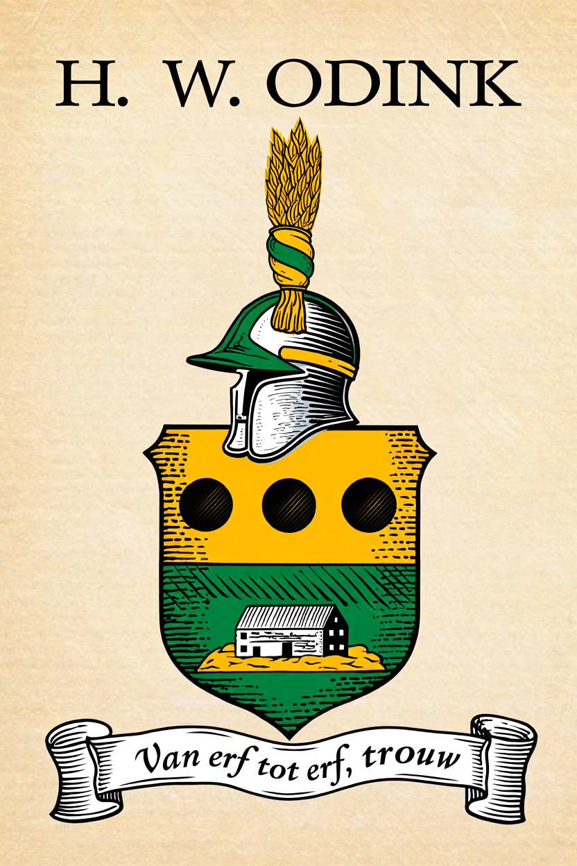 Familiewapen van de achternaam H. W. ODINK