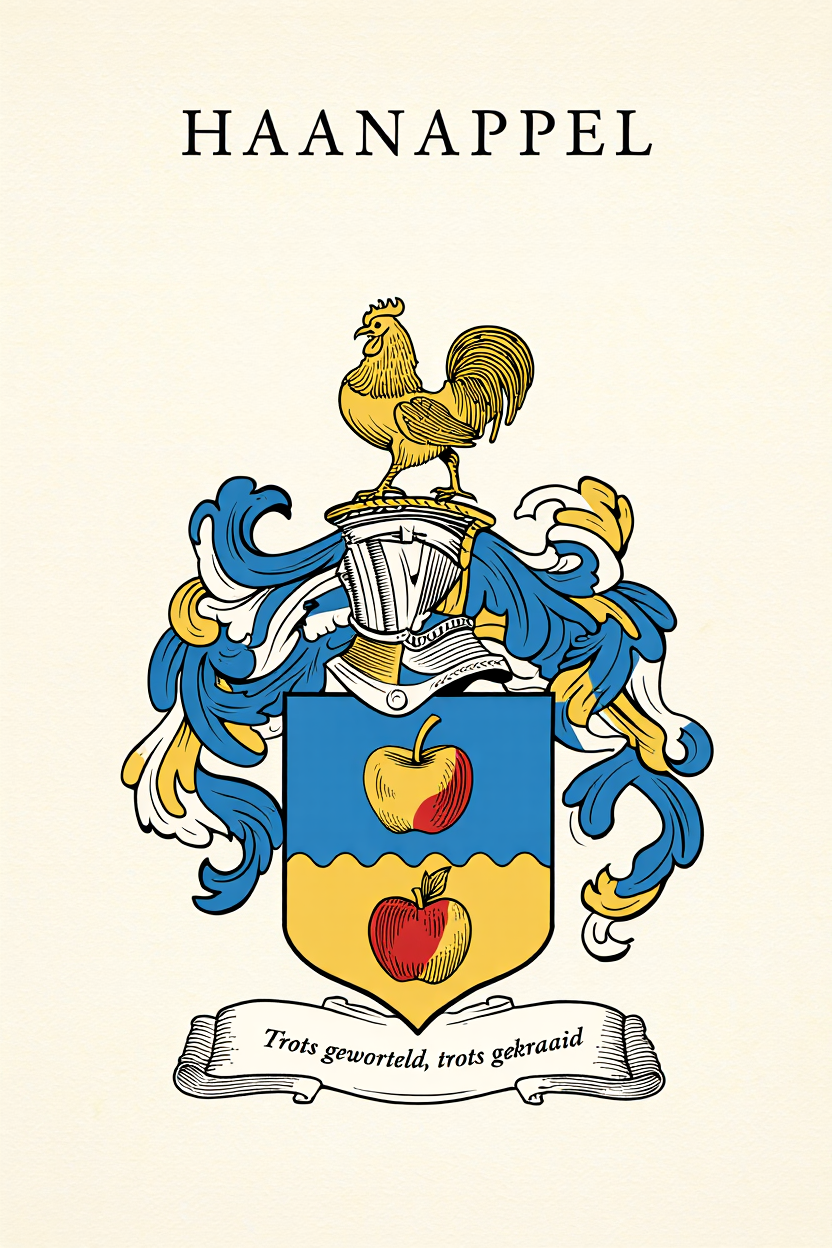 Familiewapen van de achternaam HAANAPPEL