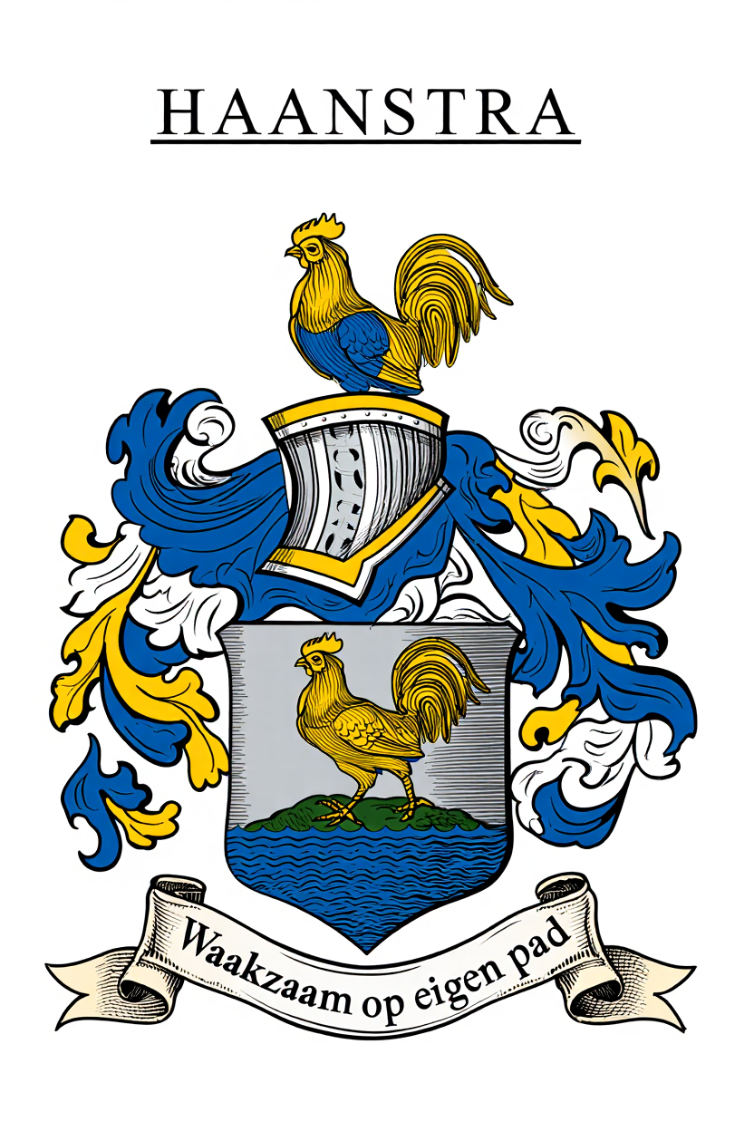 Familiewapen van de achternaam HAANSTRA