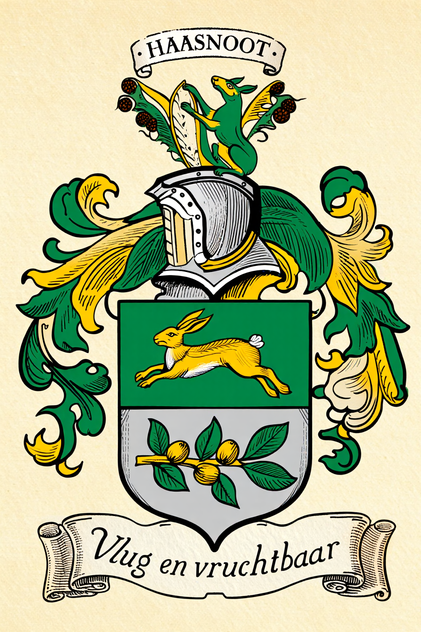 Familiewapen van de achternaam HAASNOOT