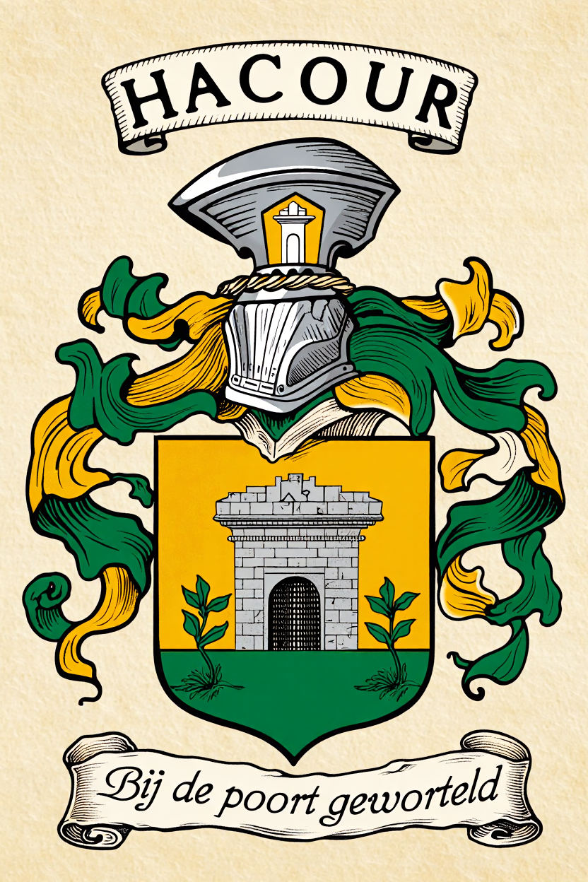 Familiewapen van de achternaam HACOUR