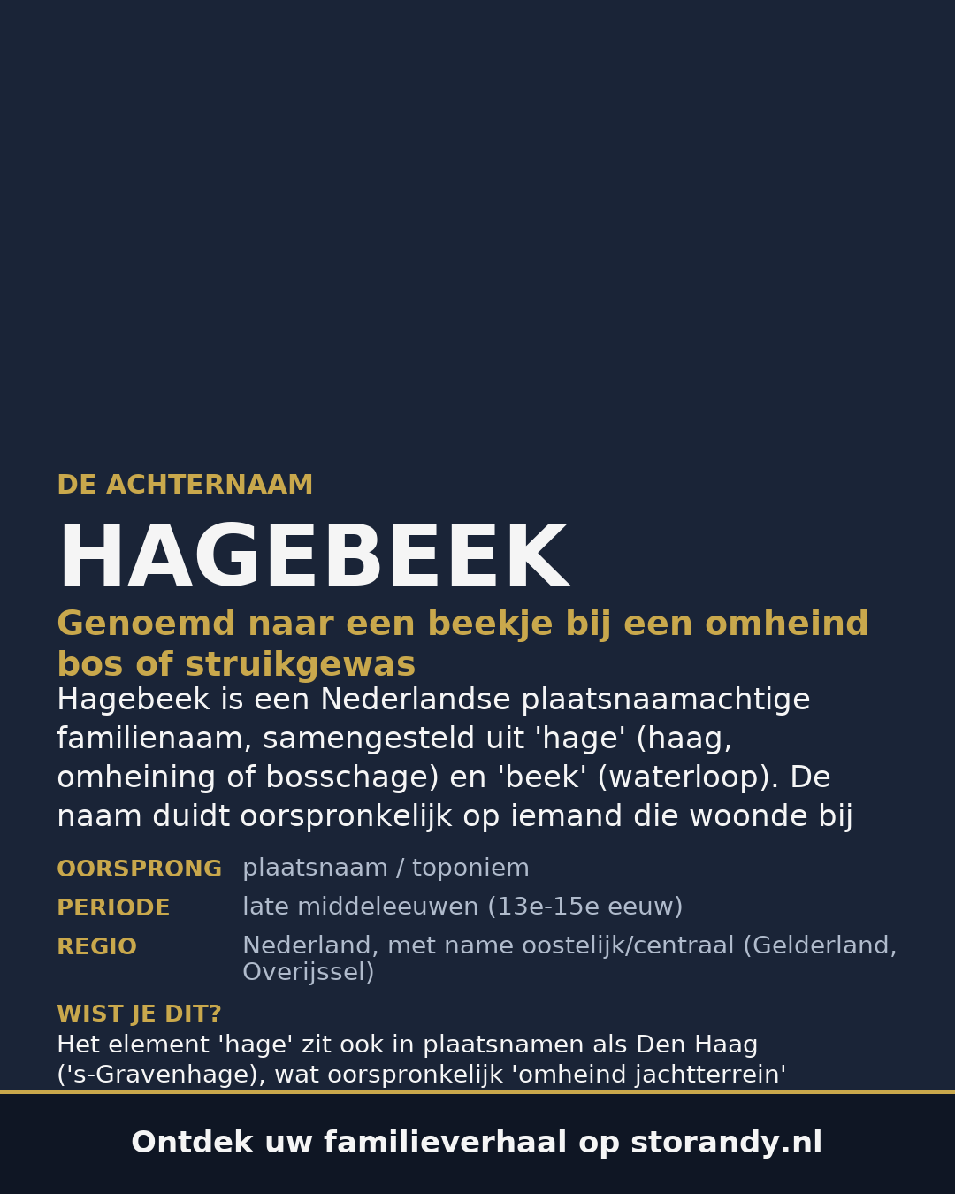 Familiewapen van de achternaam HAGEBEEK