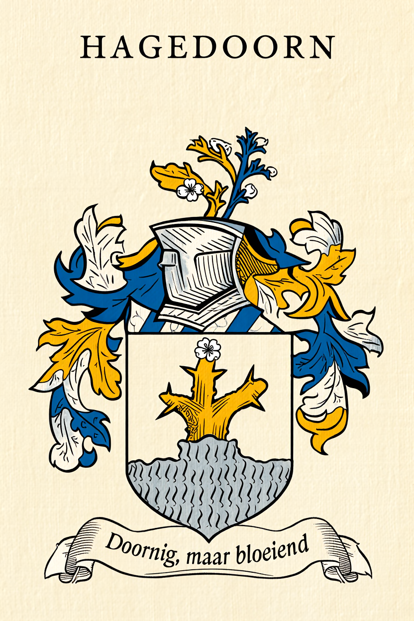 Familiewapen van de achternaam HAGEDOORN