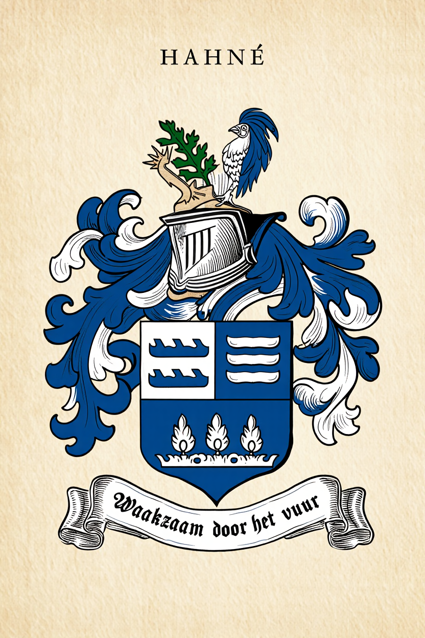 Familiewapen van de achternaam HAHNÉ