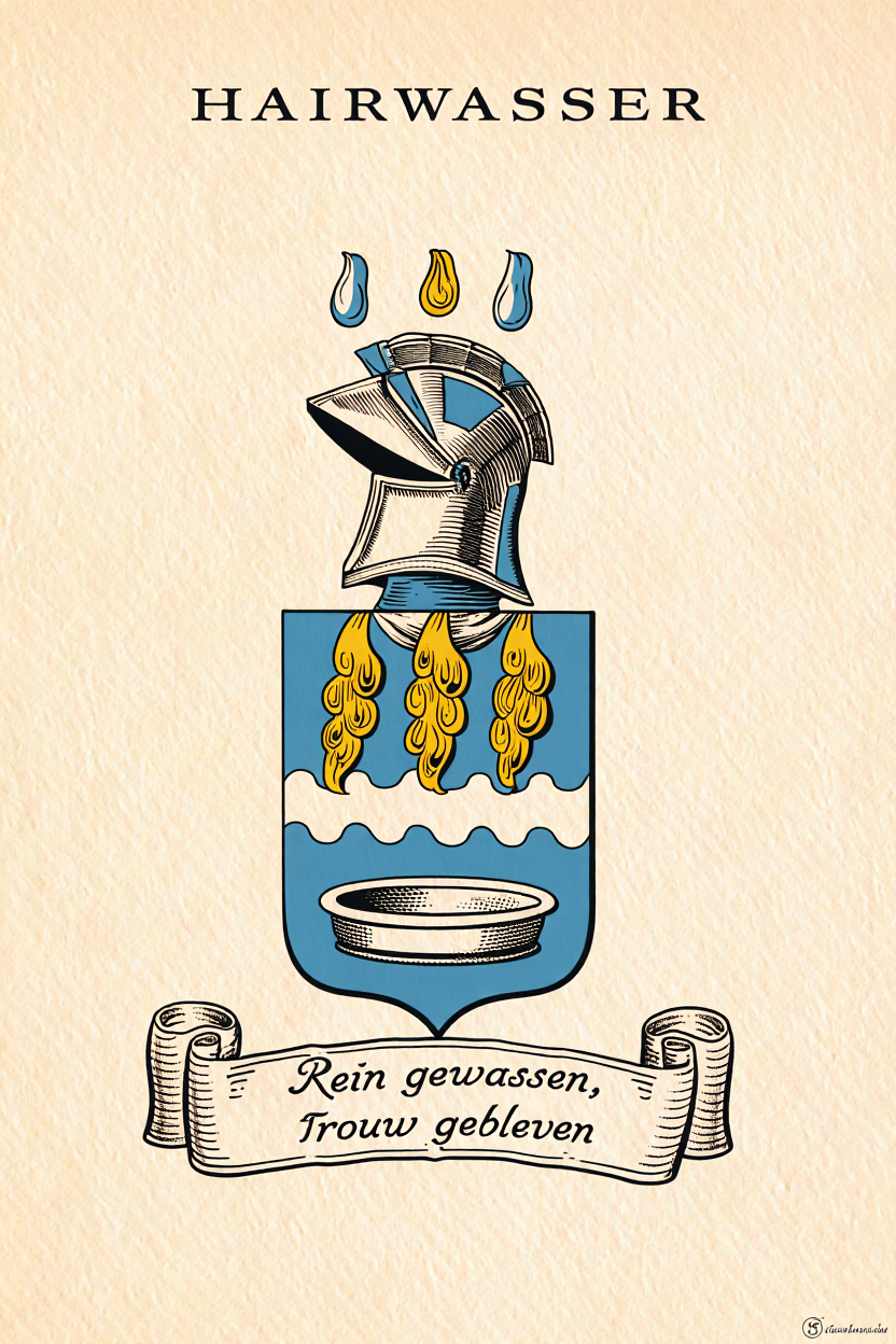 Familiewapen van de achternaam HAIRWASSER