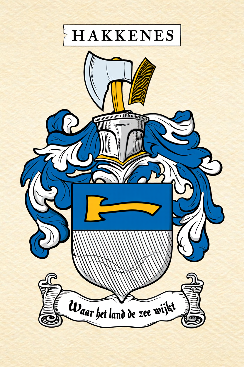 Familiewapen van de achternaam HAKKENES