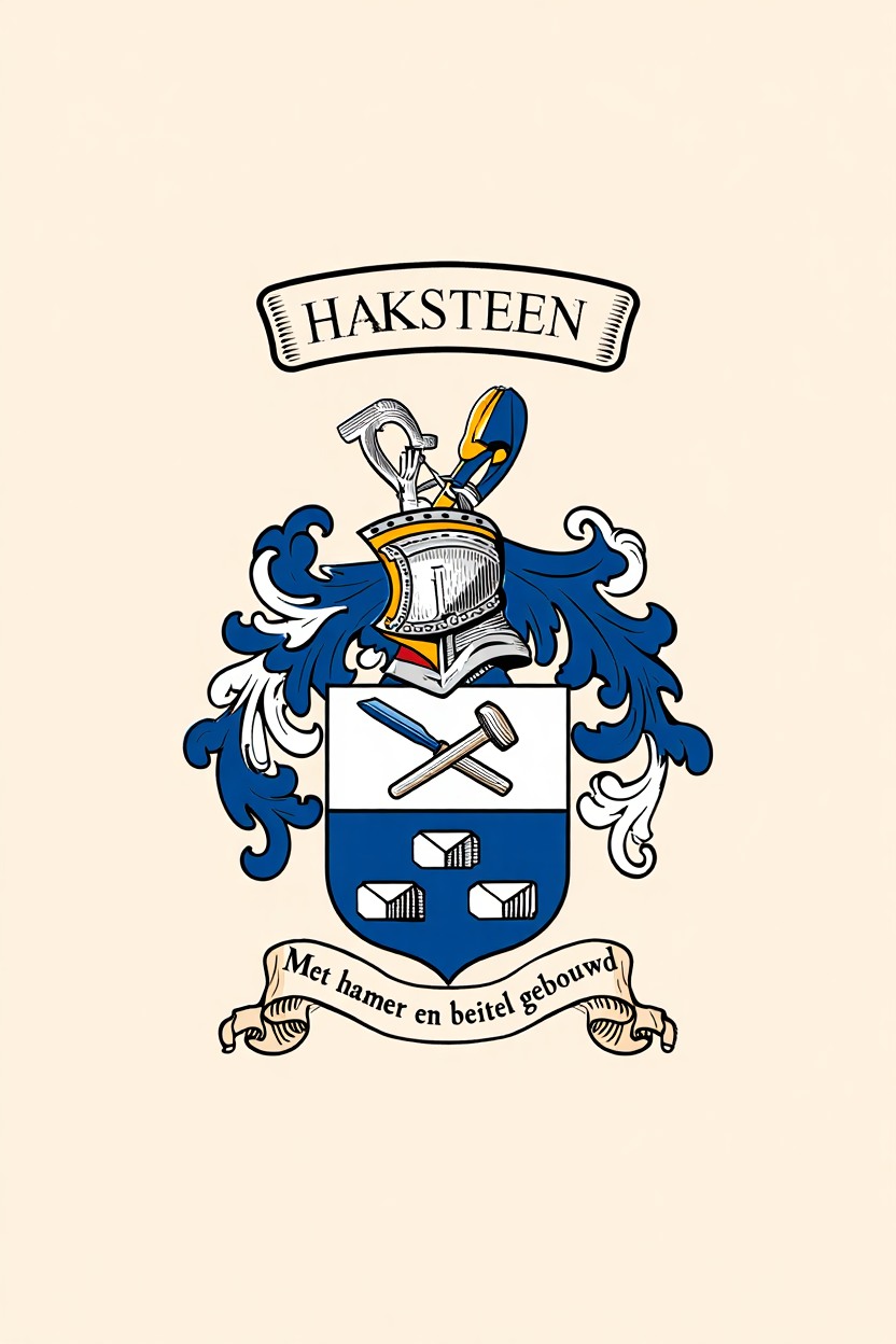 Familiewapen van de achternaam HAKSTEEN (vergrendeld)