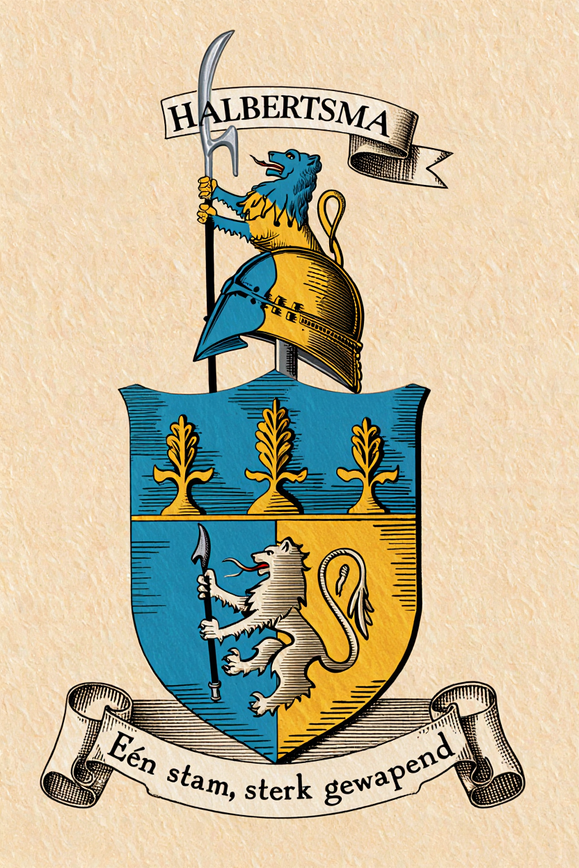 Familiewapen van de achternaam HALBERTSMA