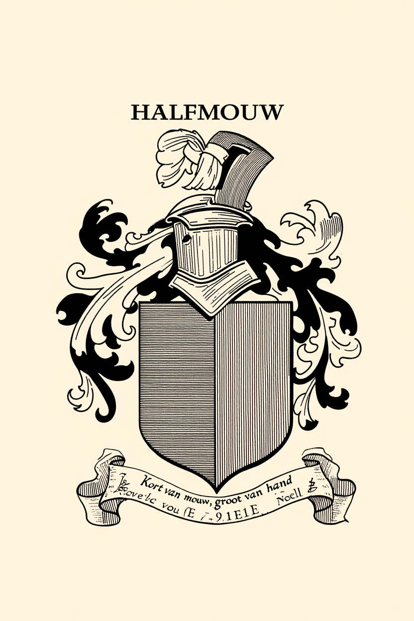 Familiewapen van de achternaam HALFMOUW