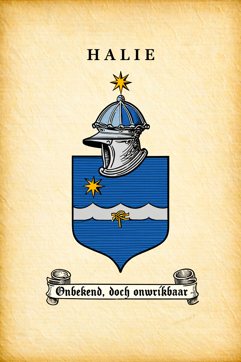Familiewapen van de achternaam HALIE