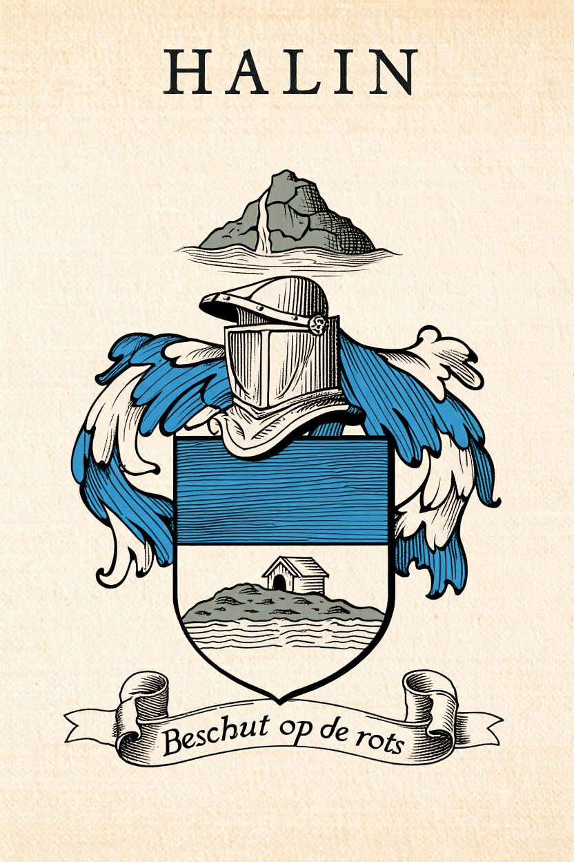 Familiewapen van de achternaam HALIN