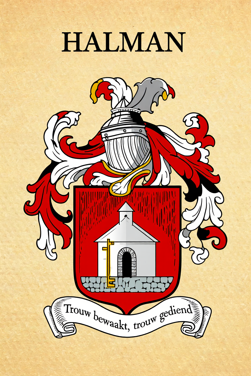 Familiewapen van de achternaam HALMAN