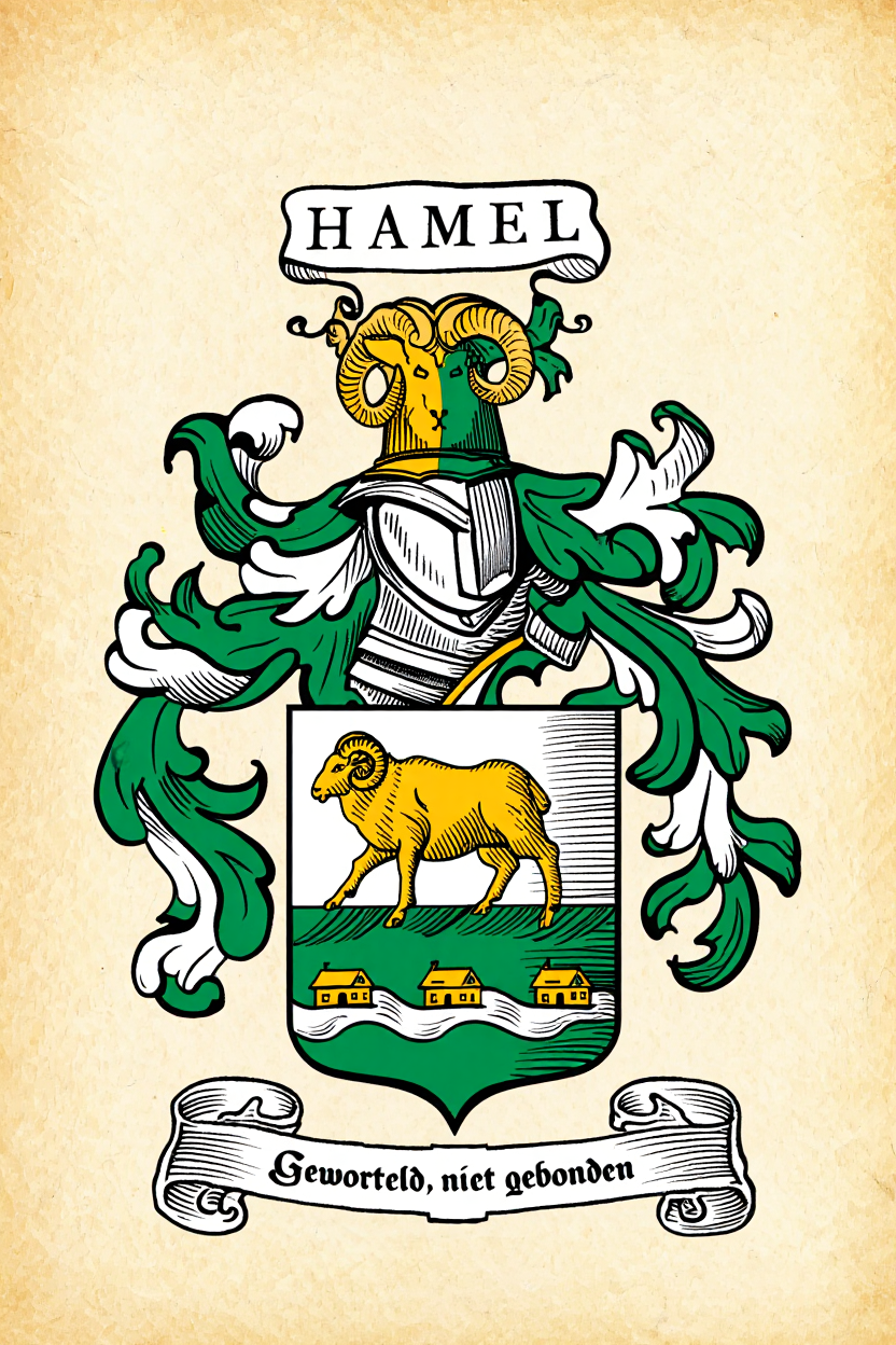 Familiewapen van de achternaam HAMEL