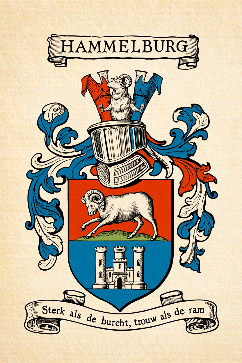 Familiewapen van de achternaam HAMMELBURG
