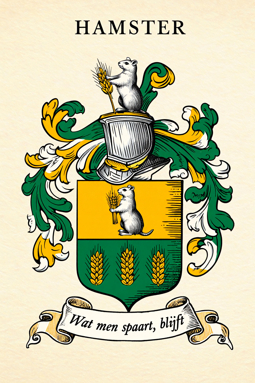 Familiewapen van de achternaam HAMSTER