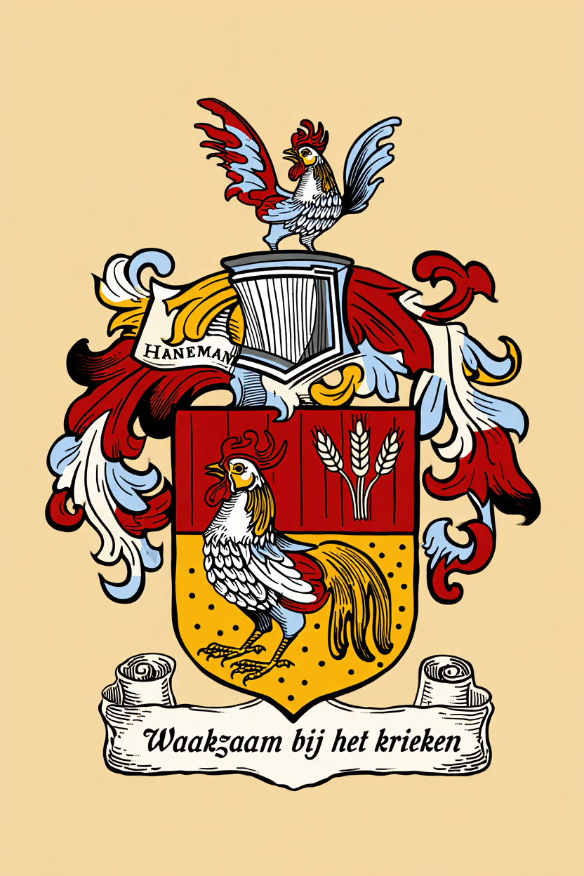 Familiewapen van de achternaam HANEMAN