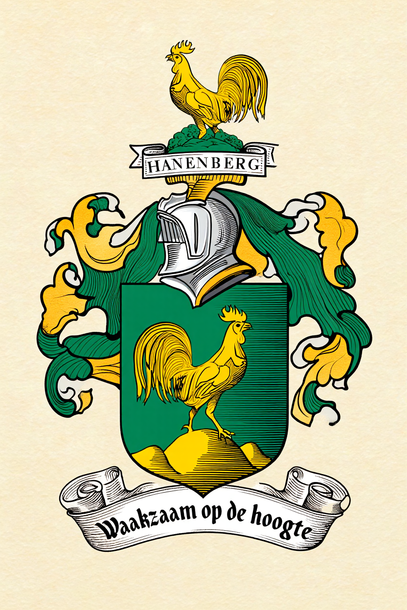 Familiewapen van de achternaam HANENBERG