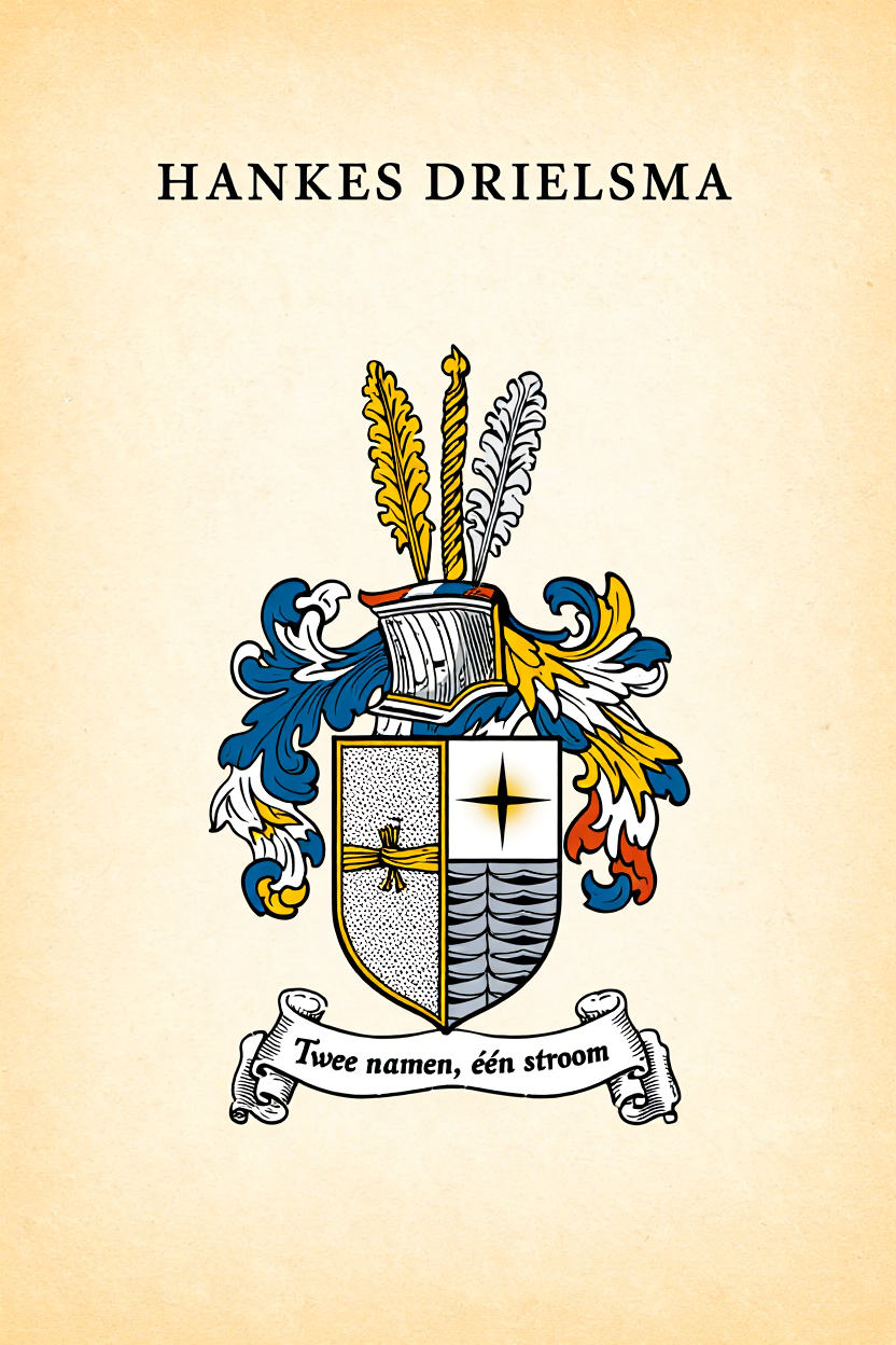 Familiewapen van de achternaam HANKES DRIELSMA