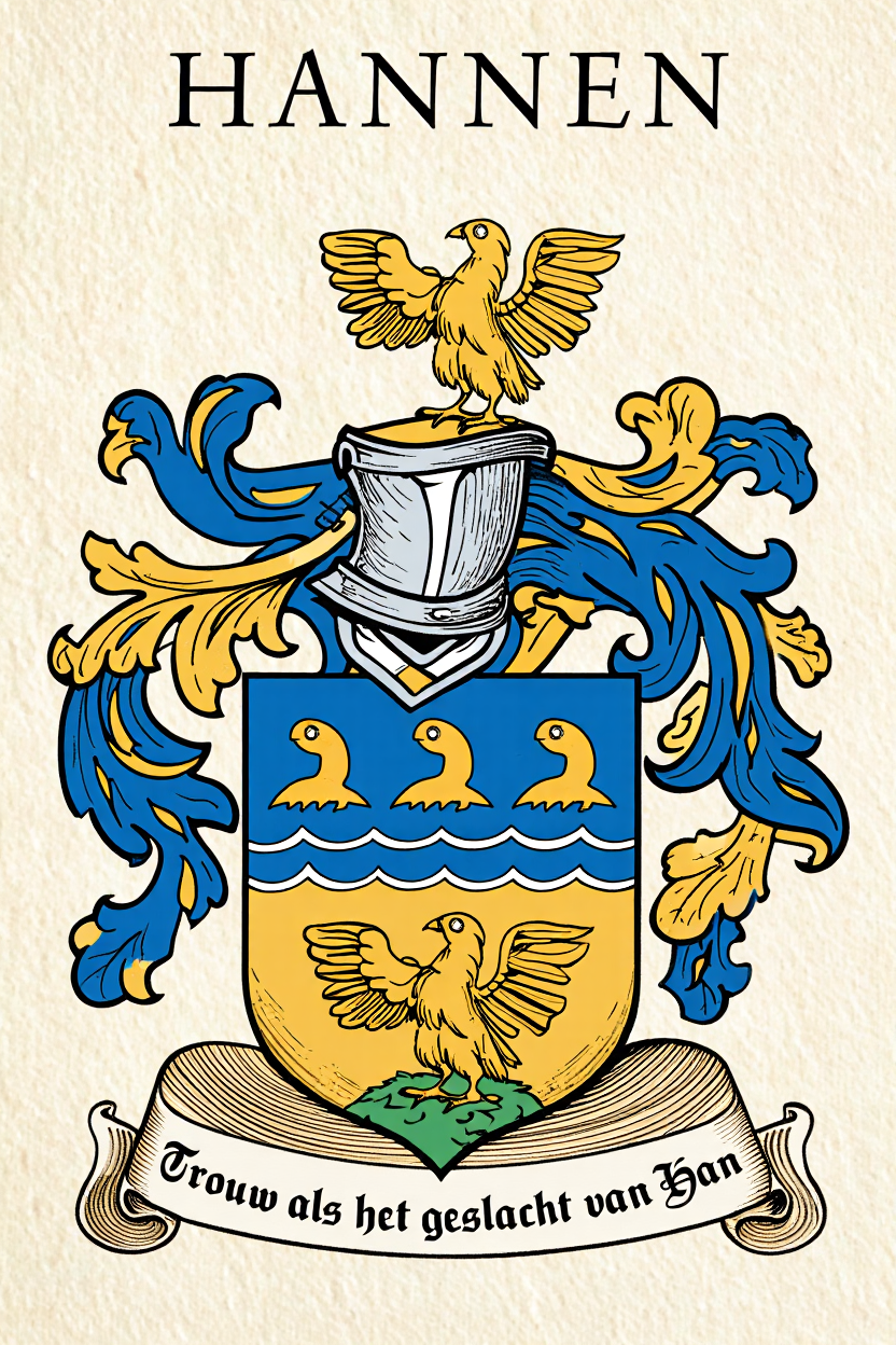 Familiewapen van de achternaam HANNEN