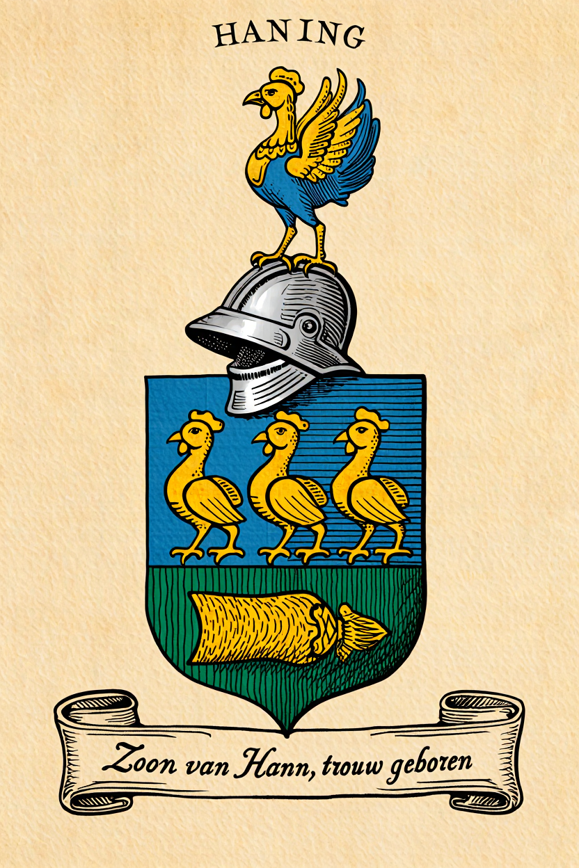 Familiewapen van de achternaam HANNING
