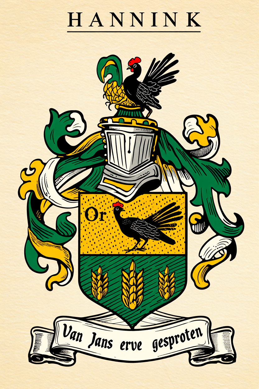 Familiewapen van de achternaam HANNINK