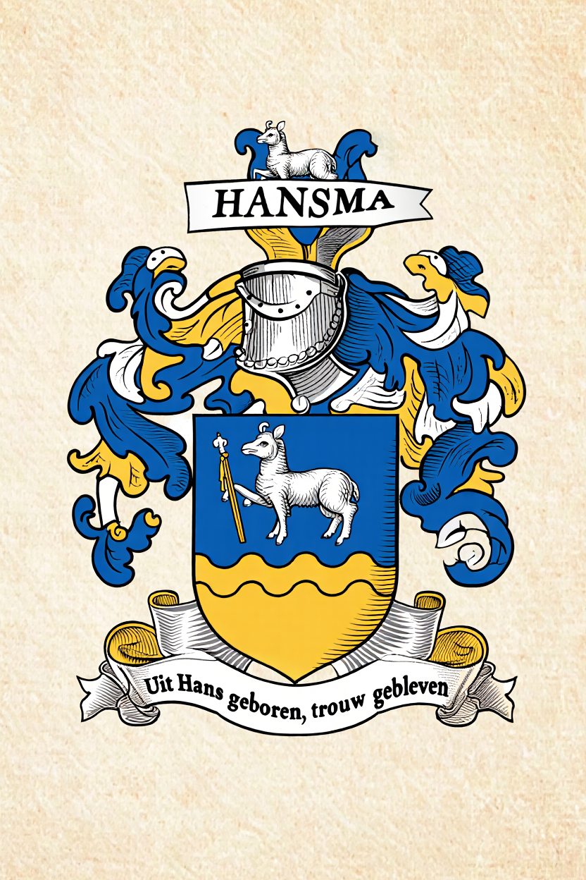 Familiewapen van de achternaam HANSMA