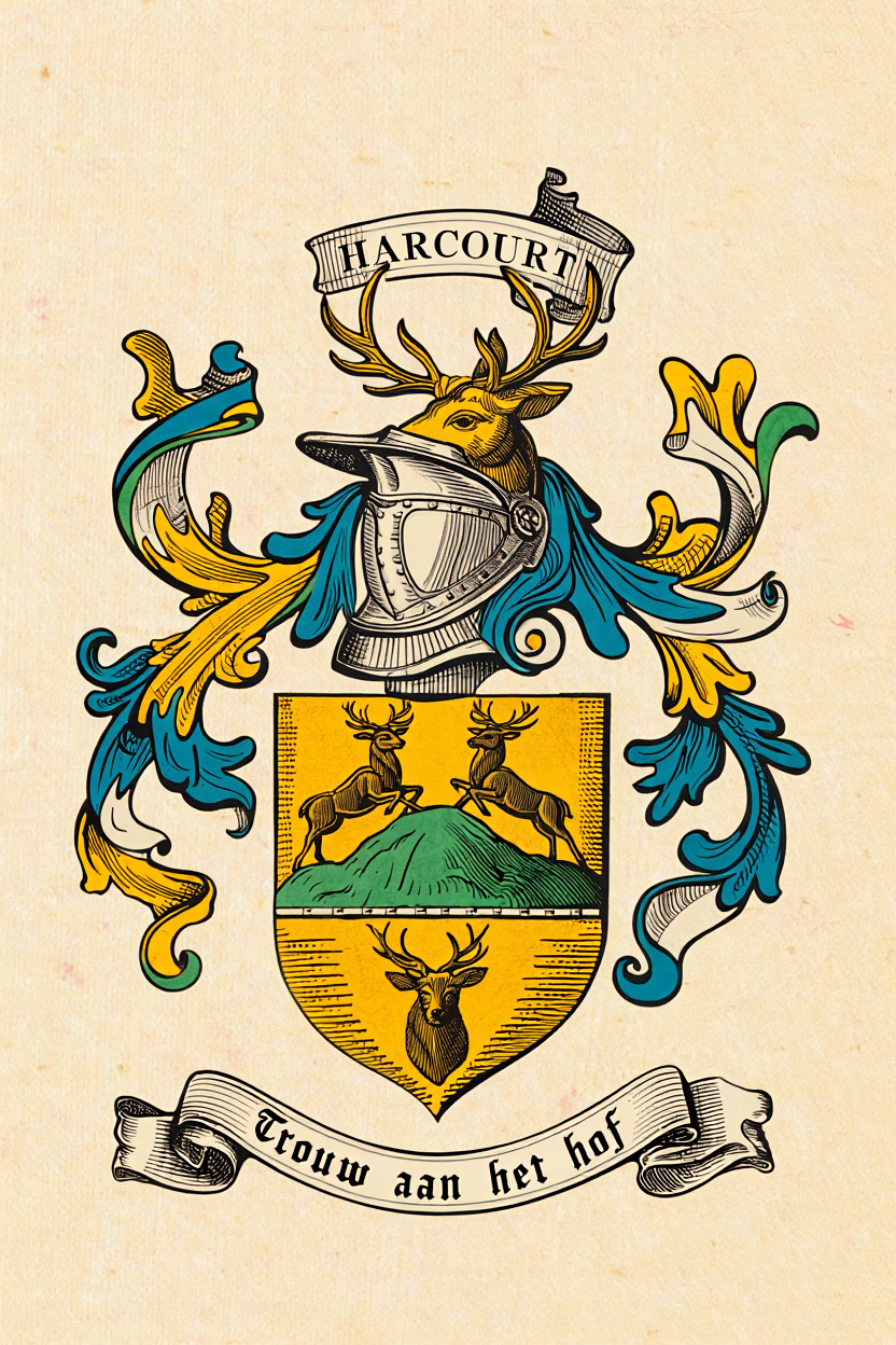 Familiewapen van de achternaam HARCOURT