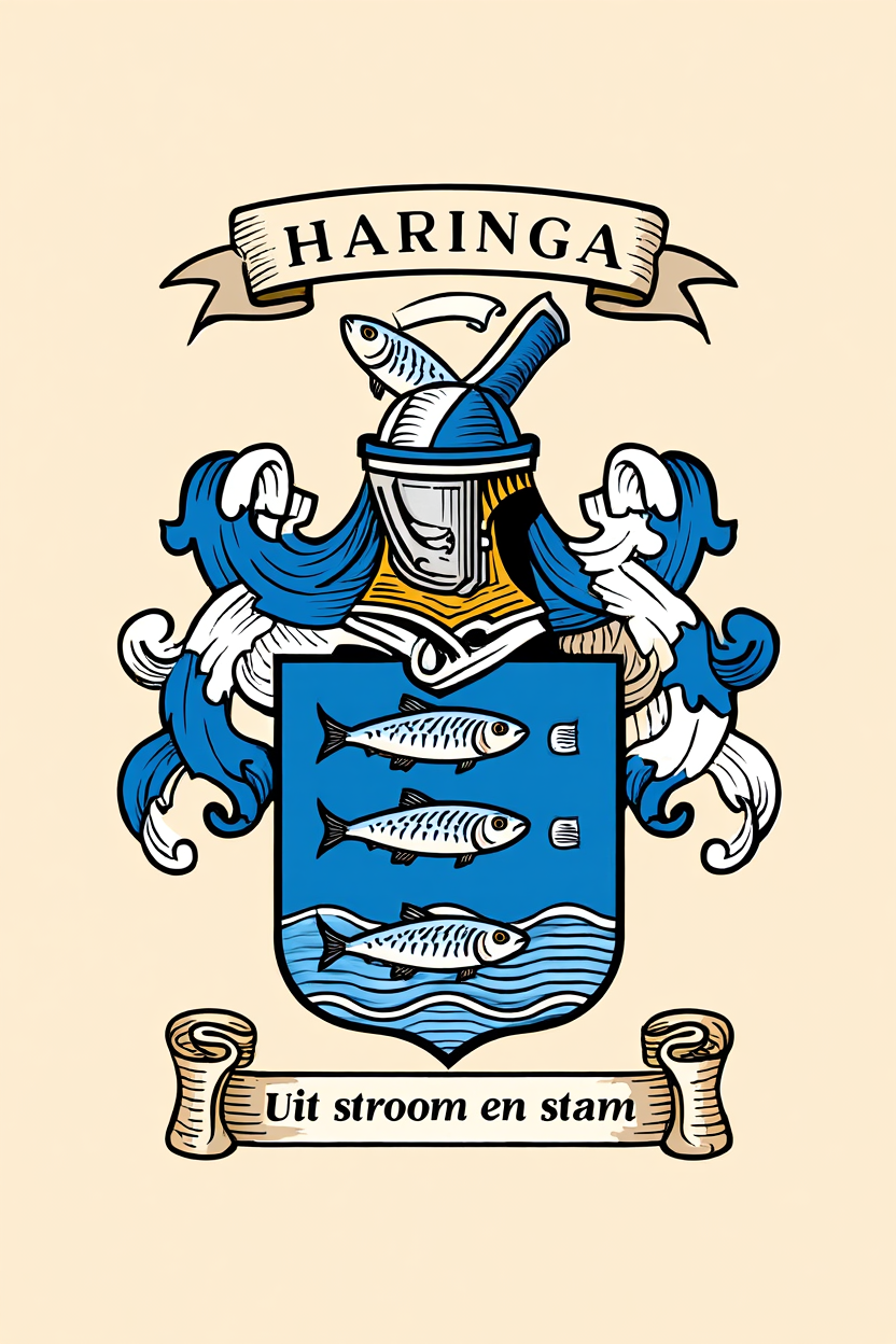 Familiewapen van de achternaam HARINGA