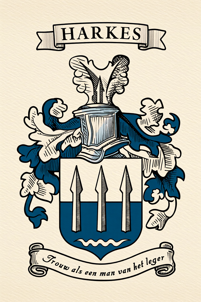Familiewapen van de achternaam HARKES