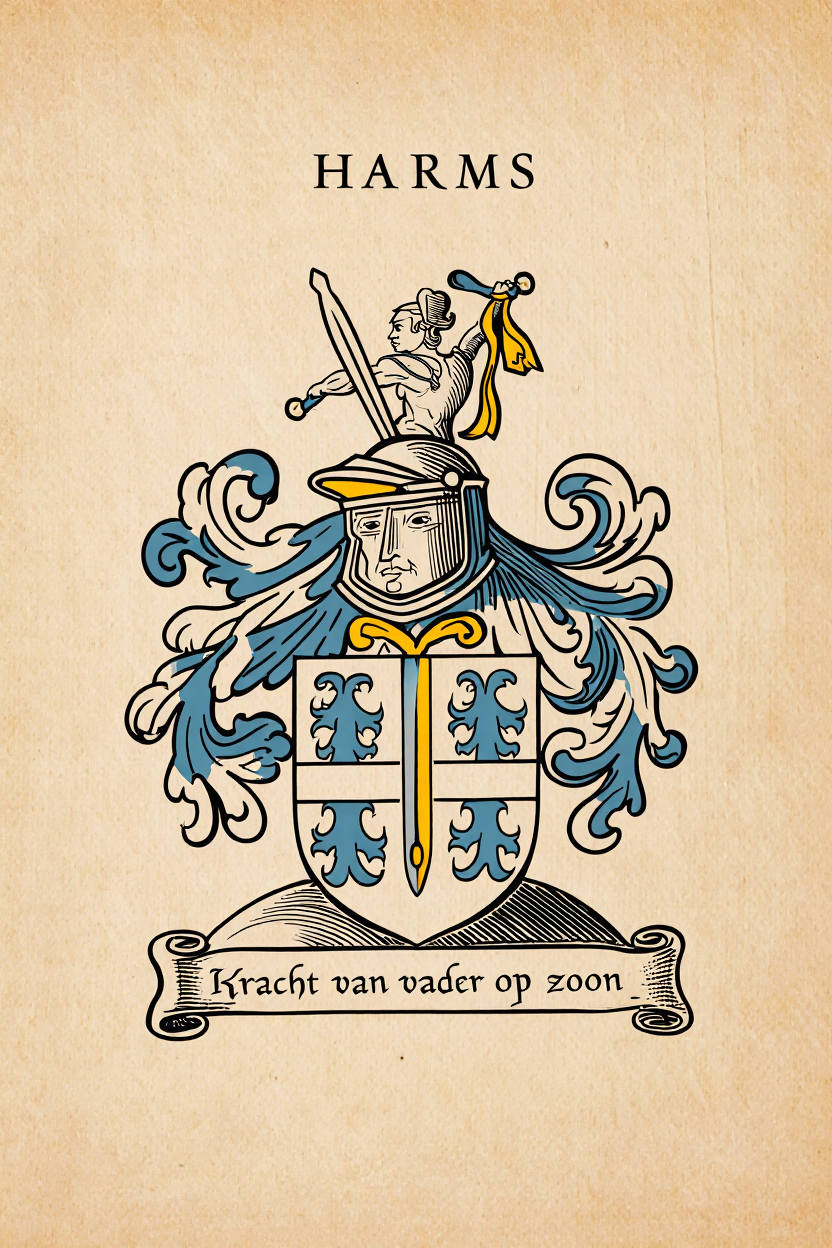 Familiewapen van de achternaam HARMS