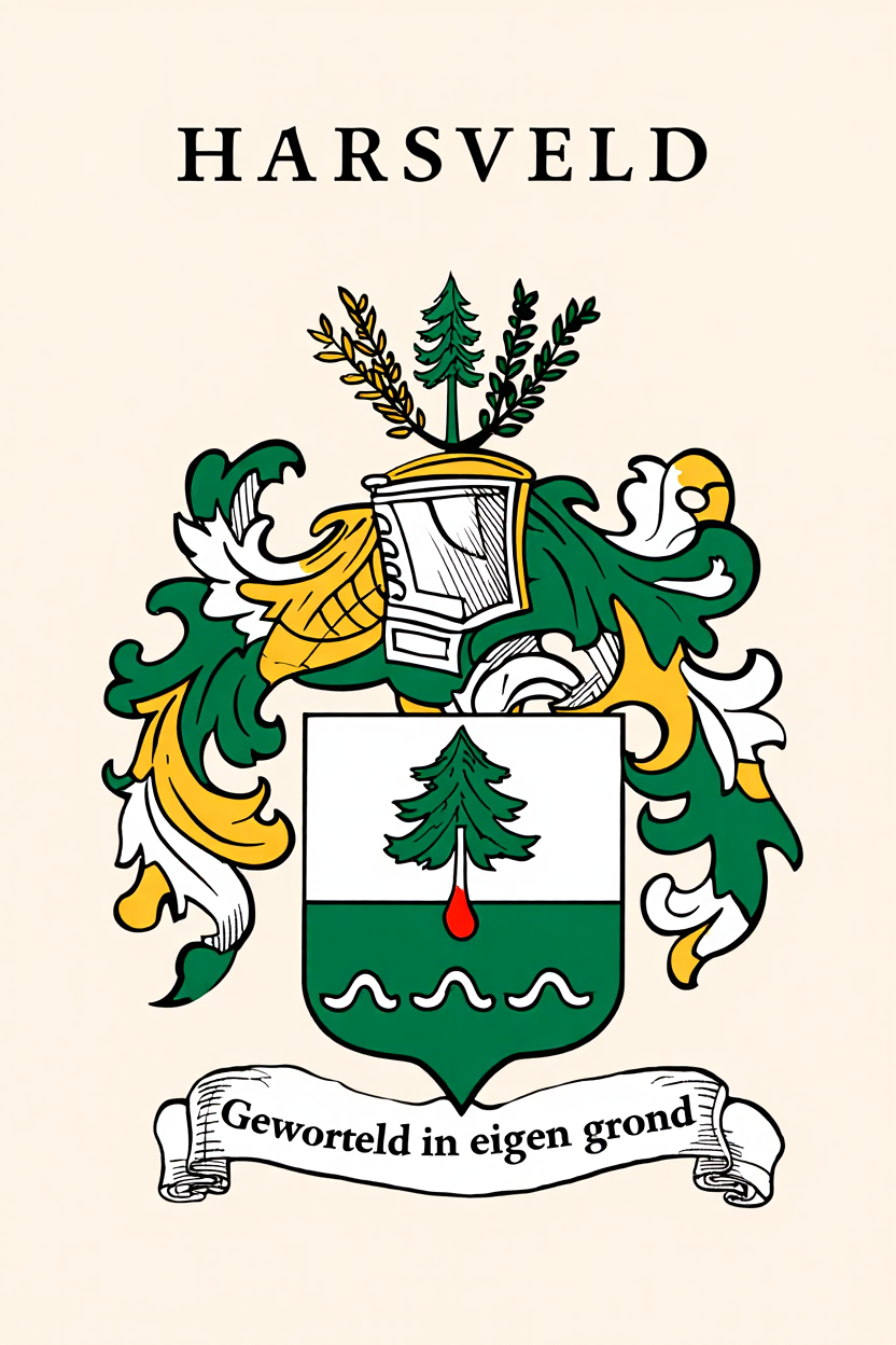Familiewapen van de achternaam HARSVELD