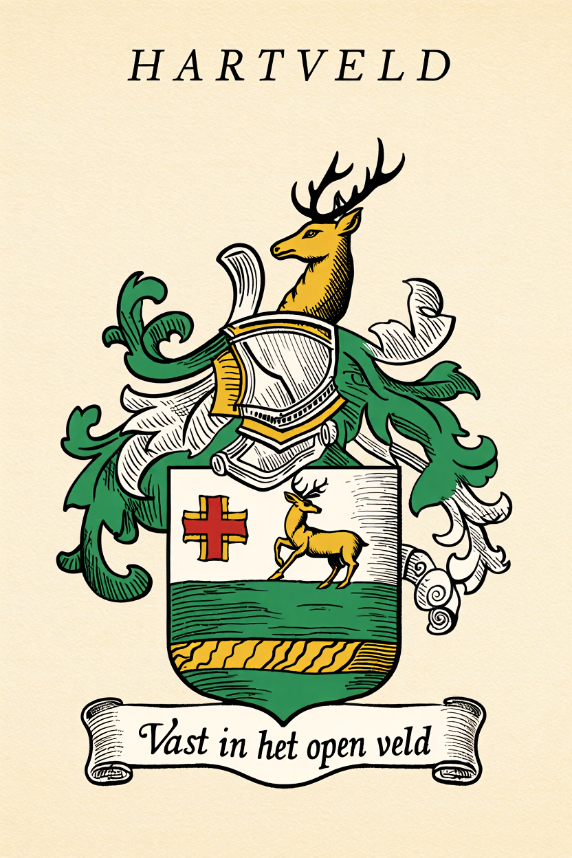 Familiewapen van de achternaam HARTVELD