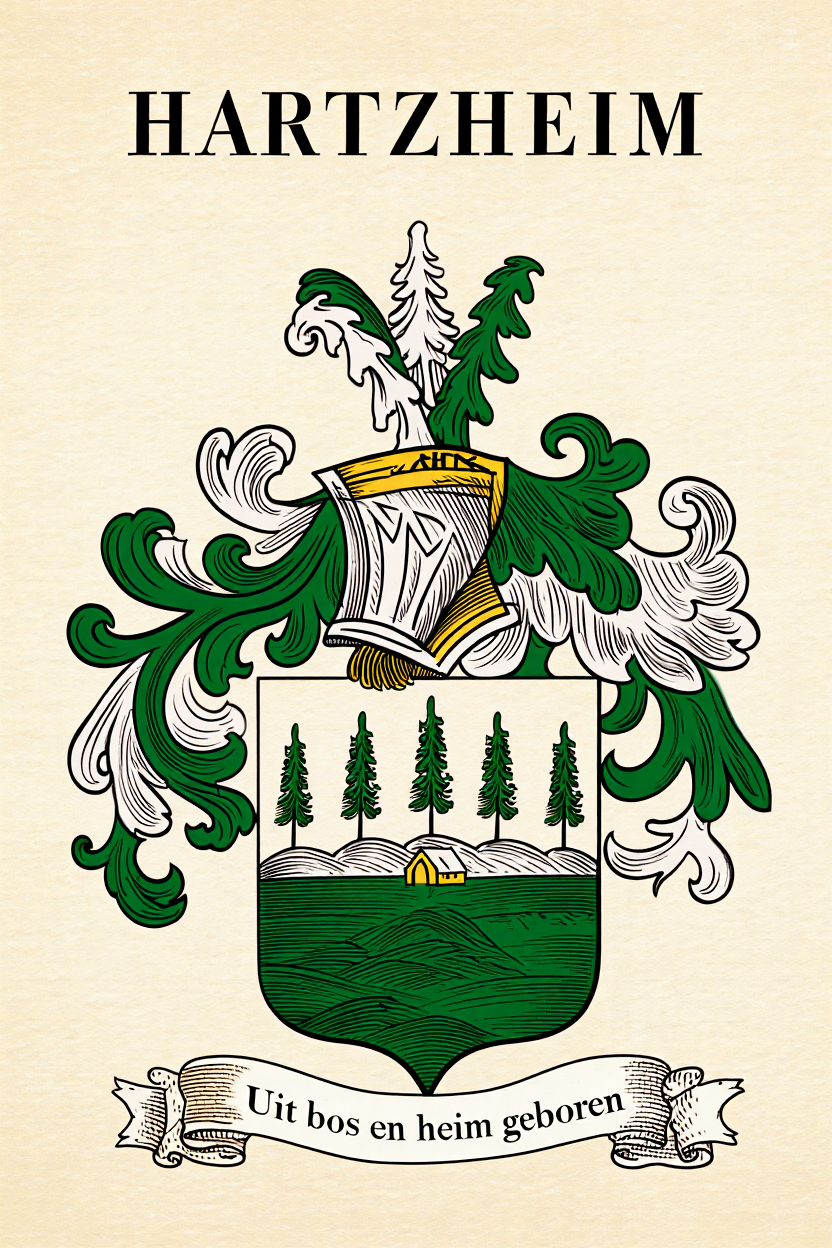 Familiewapen van de achternaam HARTZHEIM (vergrendeld)