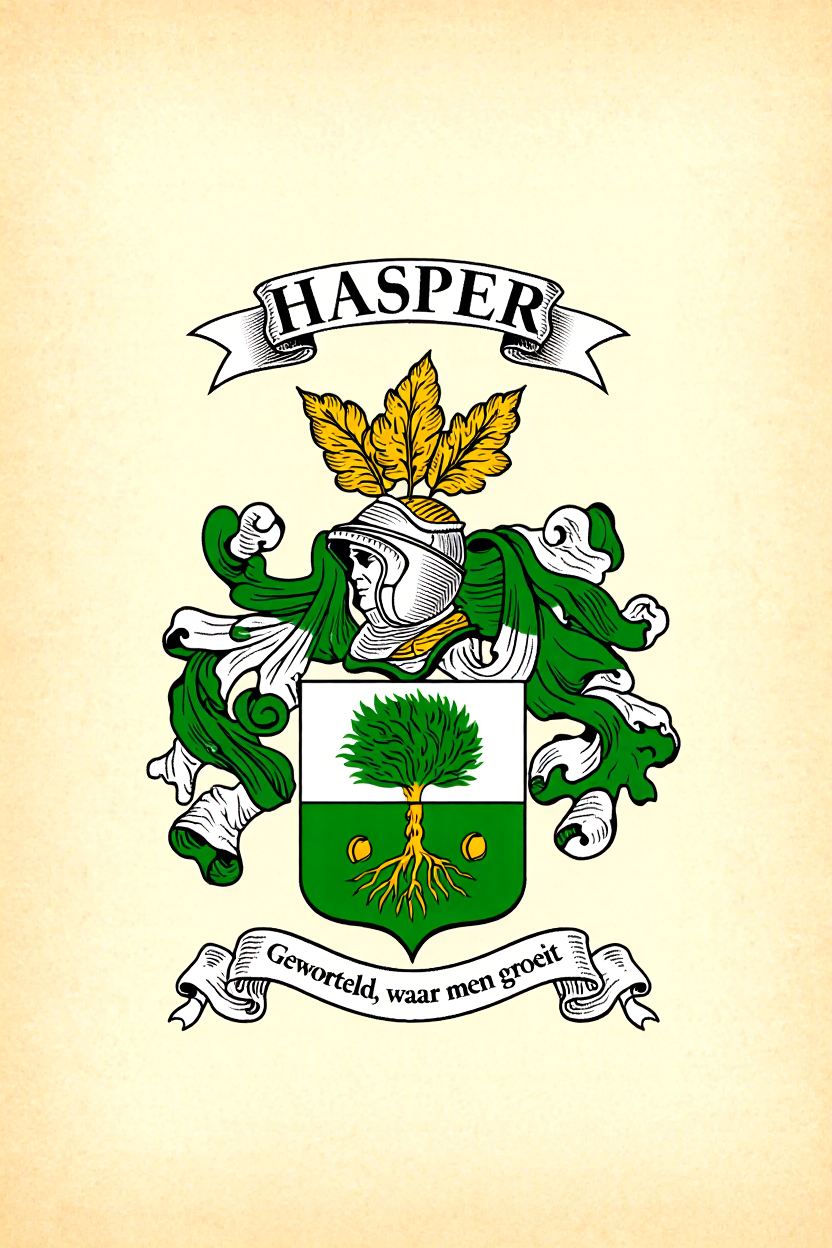 Familiewapen van de achternaam HASPER