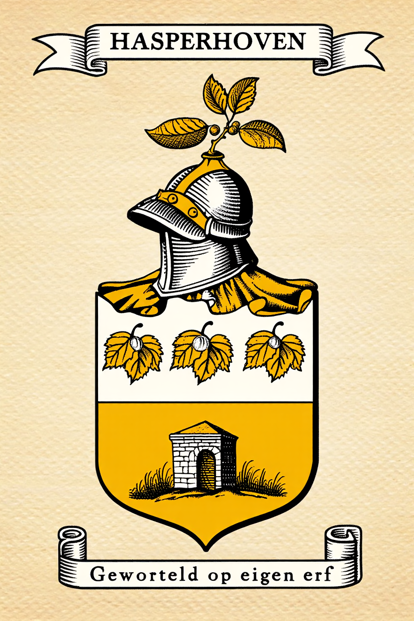 Familiewapen van de achternaam HASPERHOVEN (vergrendeld)
