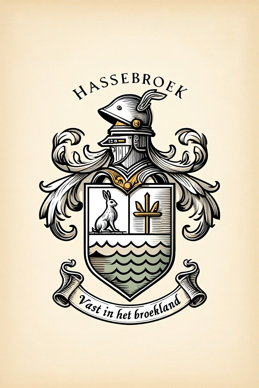 Familiewapen van de achternaam HASSEBROEK (vergrendeld)