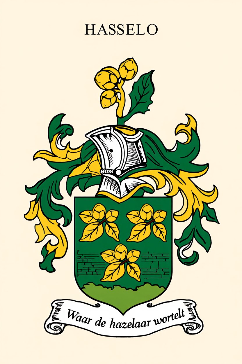 Familiewapen van de achternaam HASSELO (vergrendeld)