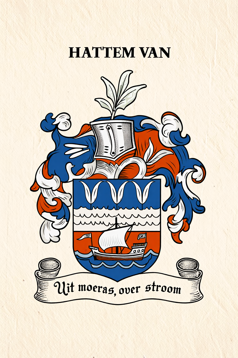 Familiewapen van de achternaam HATTEM VAN