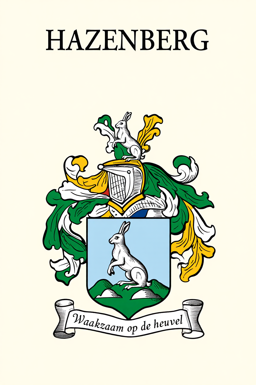 Familiewapen van de achternaam HAZENBERG