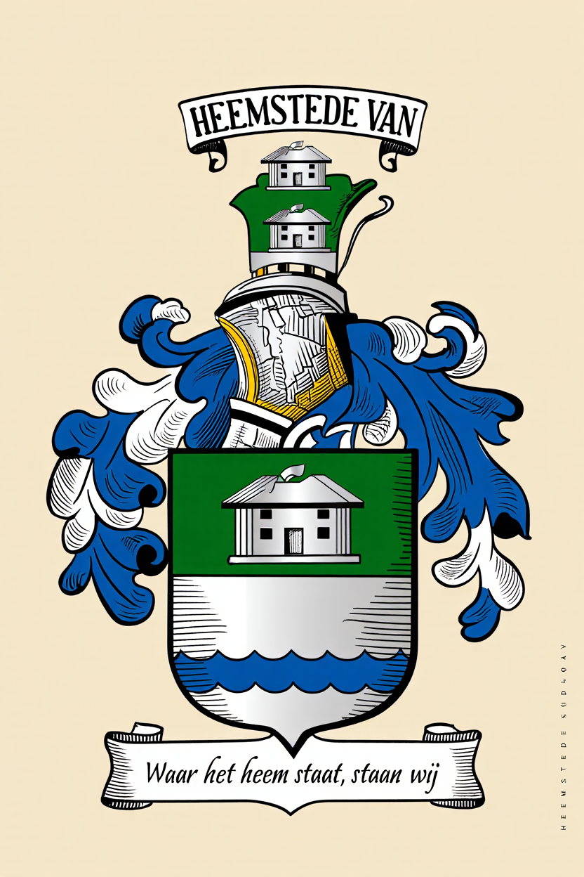 Familiewapen van de achternaam HEEMSTEDE VAN