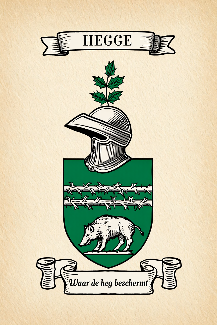 Familiewapen van de achternaam HEGGE