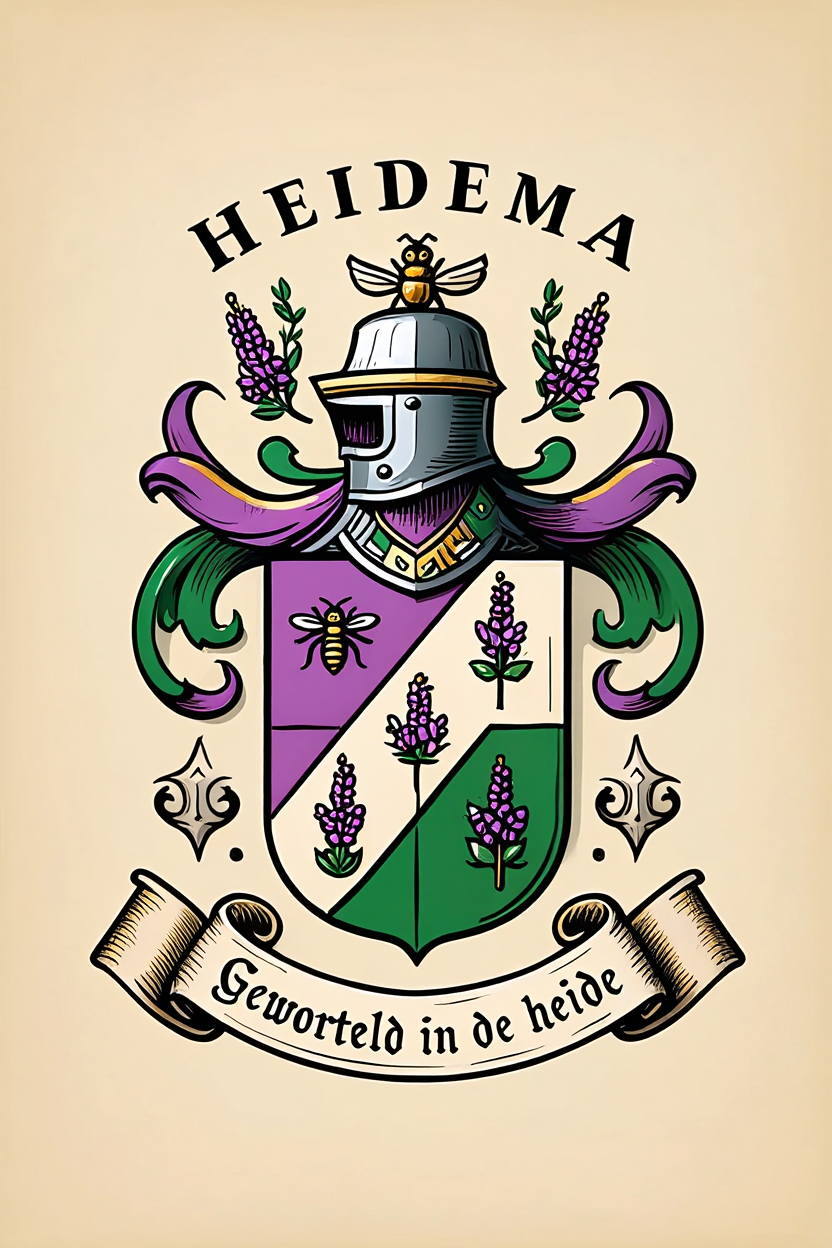 Familiewapen van de achternaam HEIDEMA