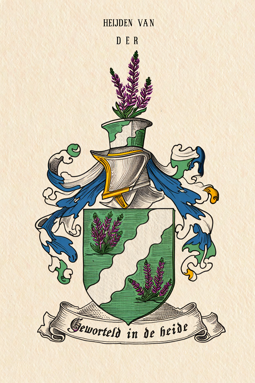 Familiewapen van de achternaam HEIJDEN VAN DER