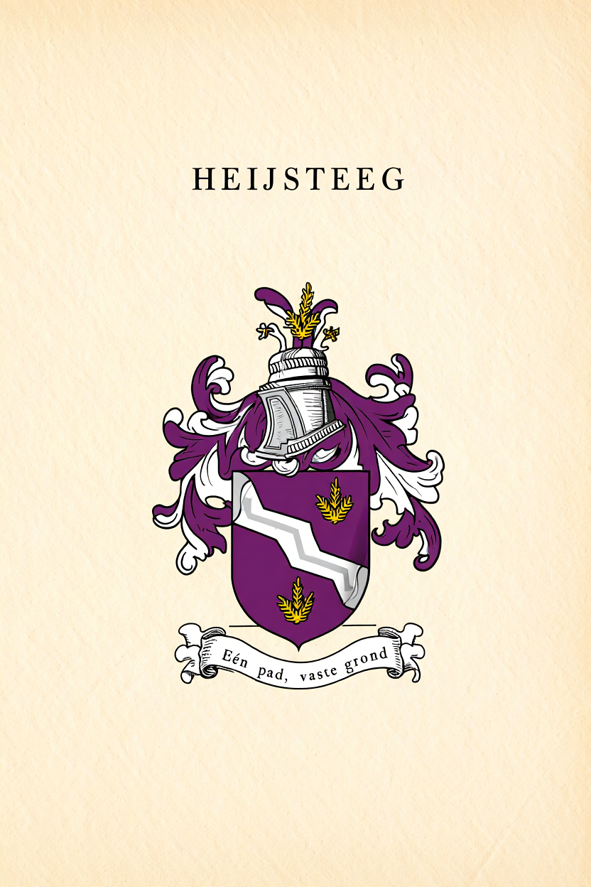 Familiewapen van de achternaam HEIJSTEEG (vergrendeld)