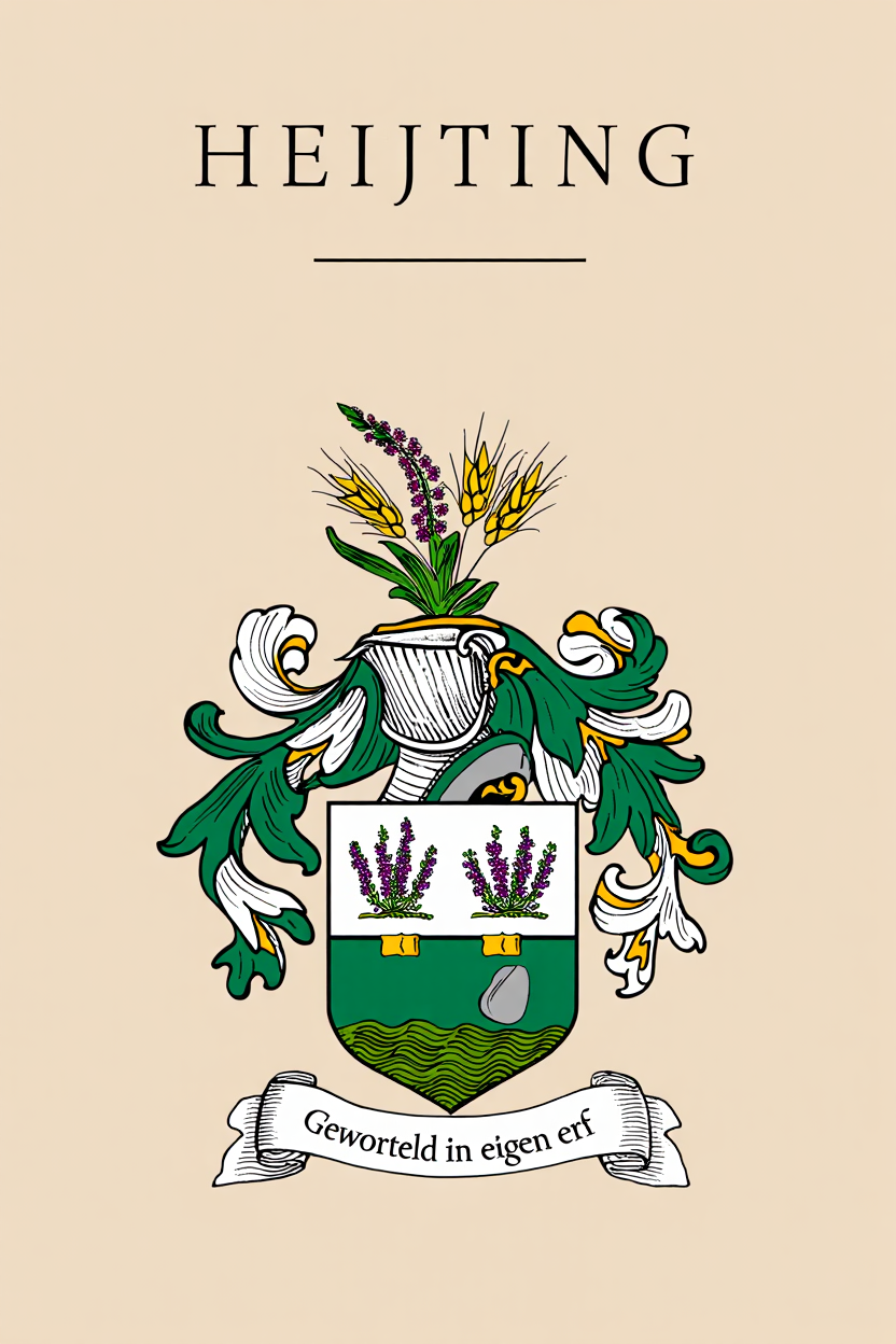 Familiewapen van de achternaam HEIJTING (vergrendeld)