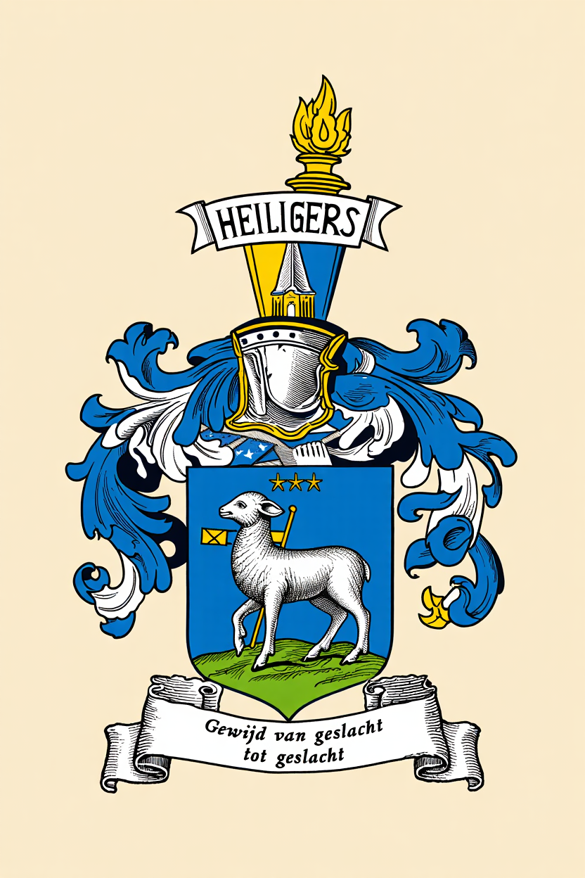Familiewapen van de achternaam HEILIGERS (vergrendeld)