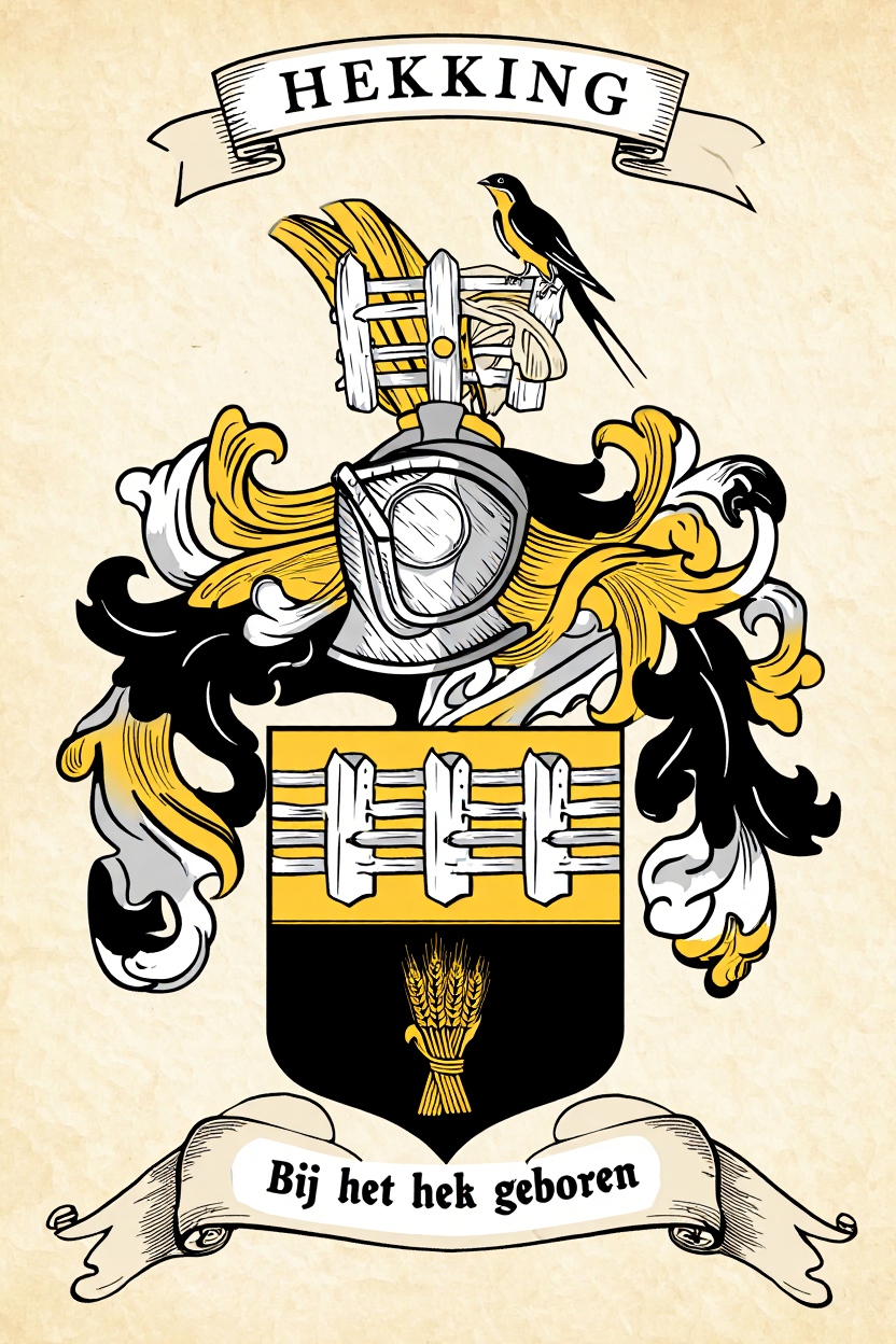 Familiewapen van de achternaam HEKKING
